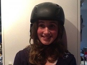 Before: My basic black snowboard helmet