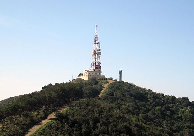 Sant Pere Màrtir mountain in the Serra de Collserola. Pic credit: Till F. Teenck on wikimedia.org