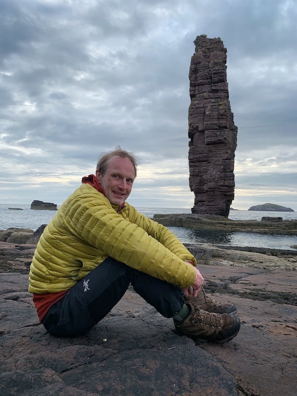 Széll in front of Am Buachaille (photo Keith Partridge)